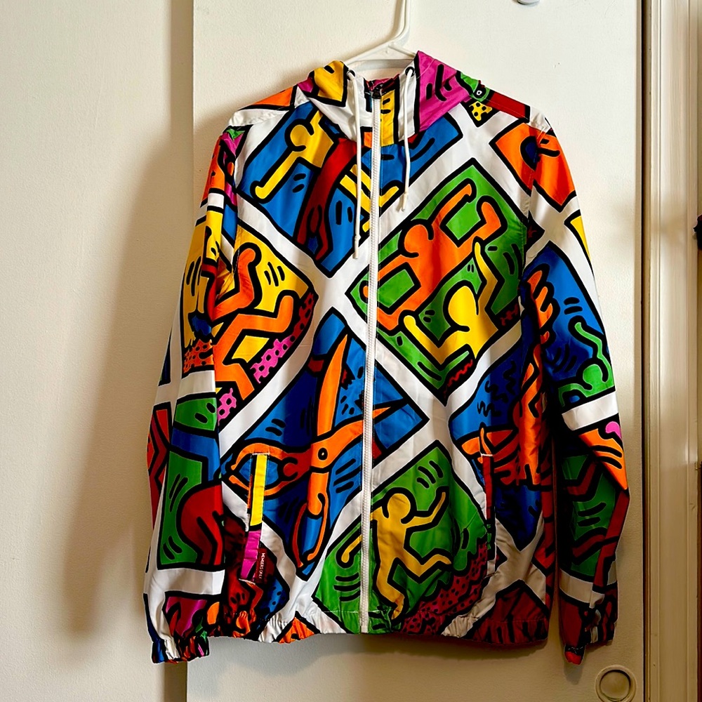 NWOT Keith Haring/ Members Only Windbreaker